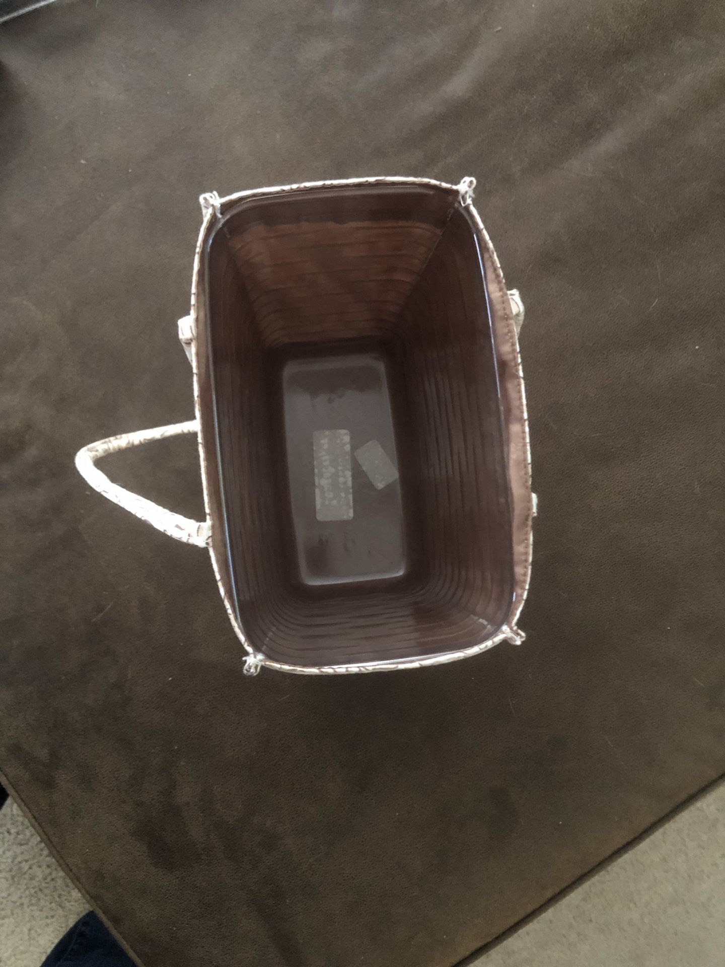 Longaberger bag with plastic insert