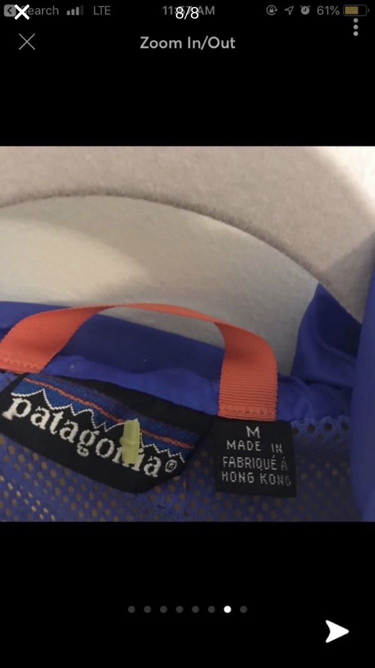 Men’s Bright Orange Patagonia Jacket (Size Medium)