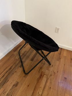 Foldable Black Chair (Almost Never Used) Thumbnail