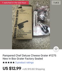 Pamper chef deluxe cheese grater Thumbnail