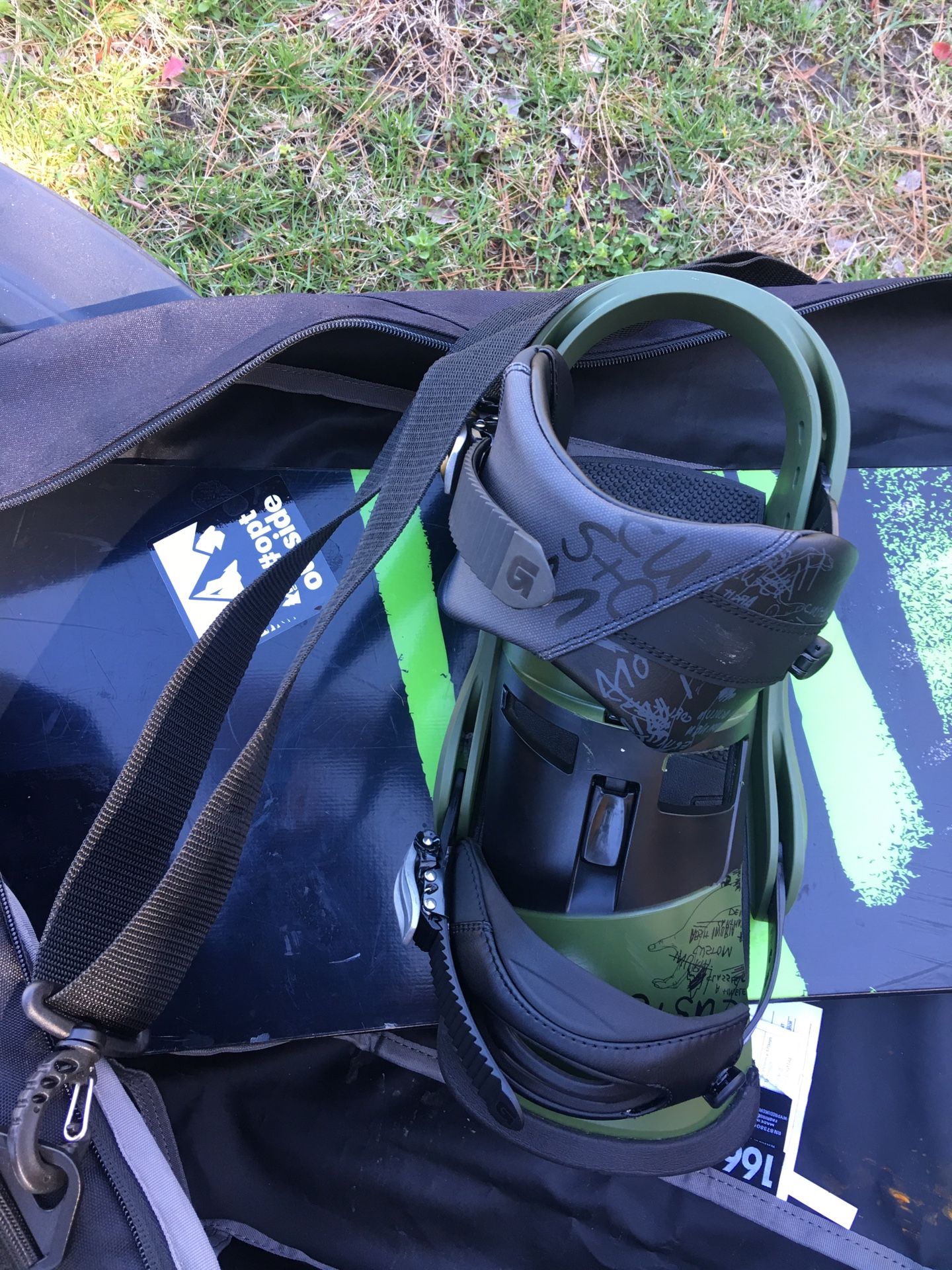 Burton Snowboard with bindings and bag