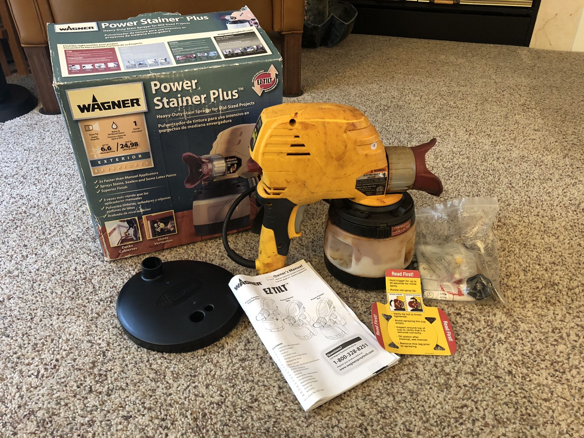 Wagner Power Stainer Plus (Paint Sprayer) cleaned paint jar since