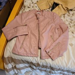 Jacket Pink Leather New York & Company Thumbnail