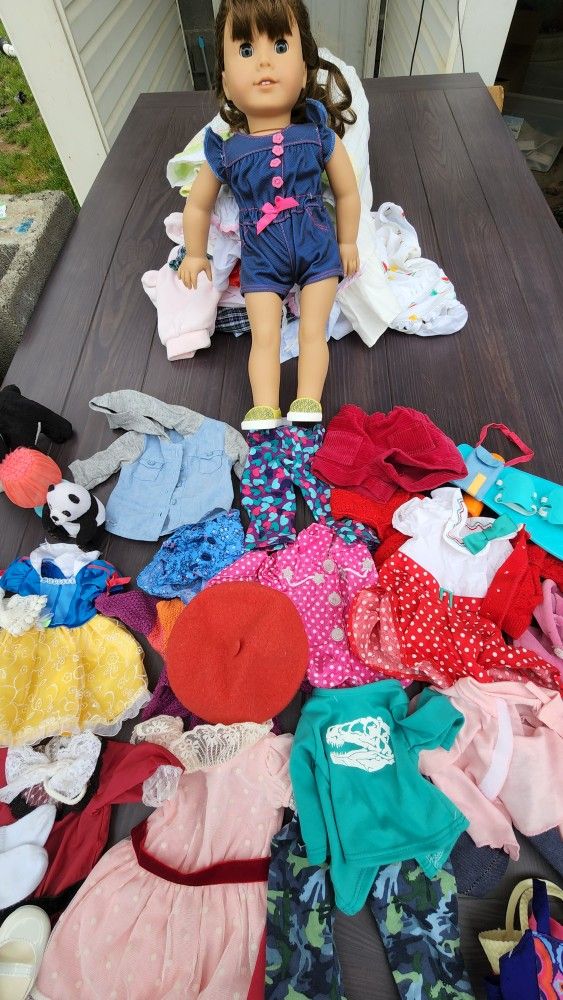 Authentic American Girl doll with accessories over 40 items