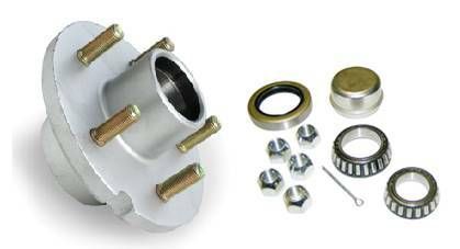 Trailer hubs 5 on 4 1/2 - Complete in box - includes bearings and seals - Trailer hub kits complete -Boat Trailer hubs - 5 on 4 1/2 ,we carry all hubs