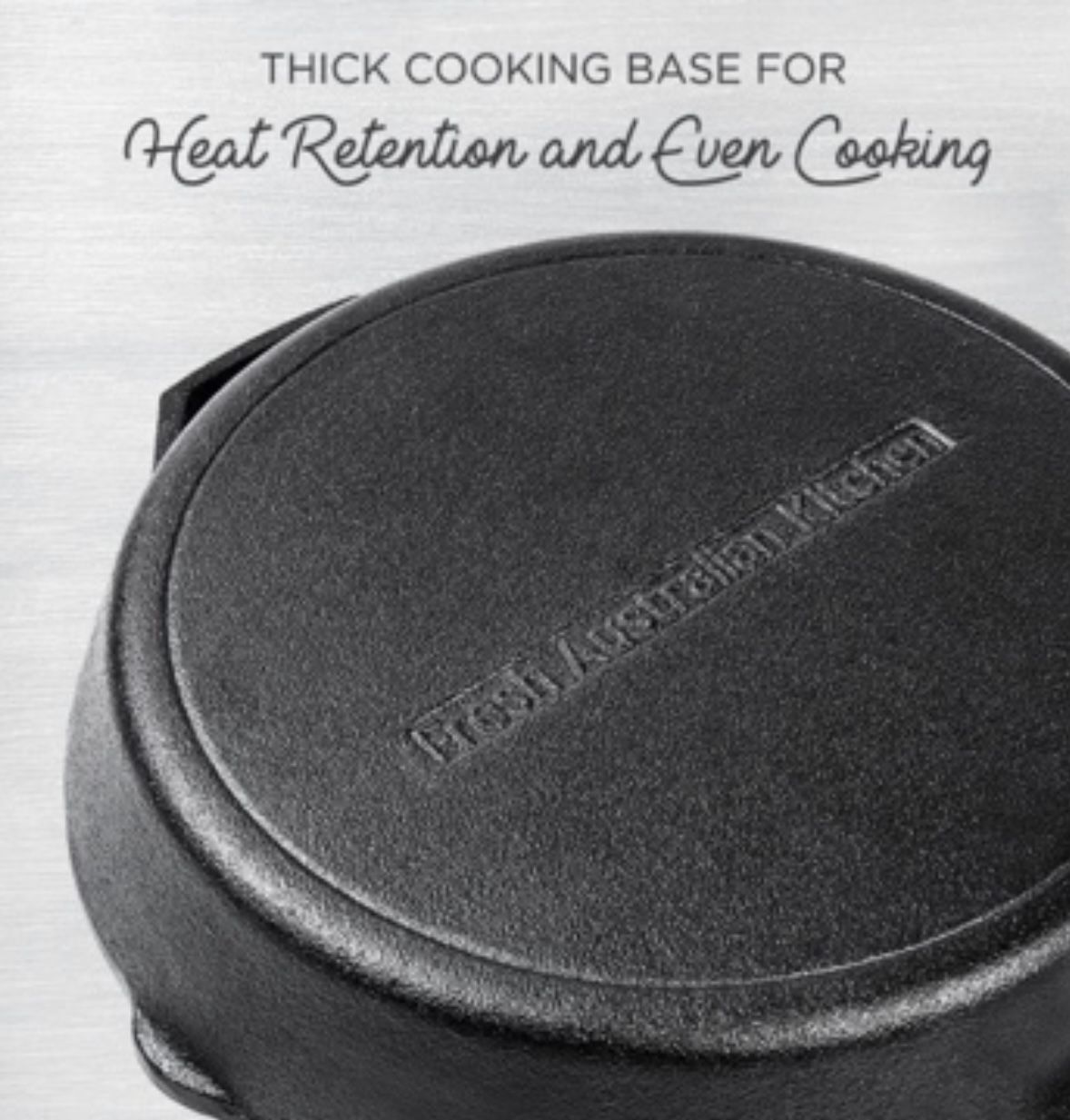 Pre-Seasoned 30cm Cast Iron Skillet Frying Pan