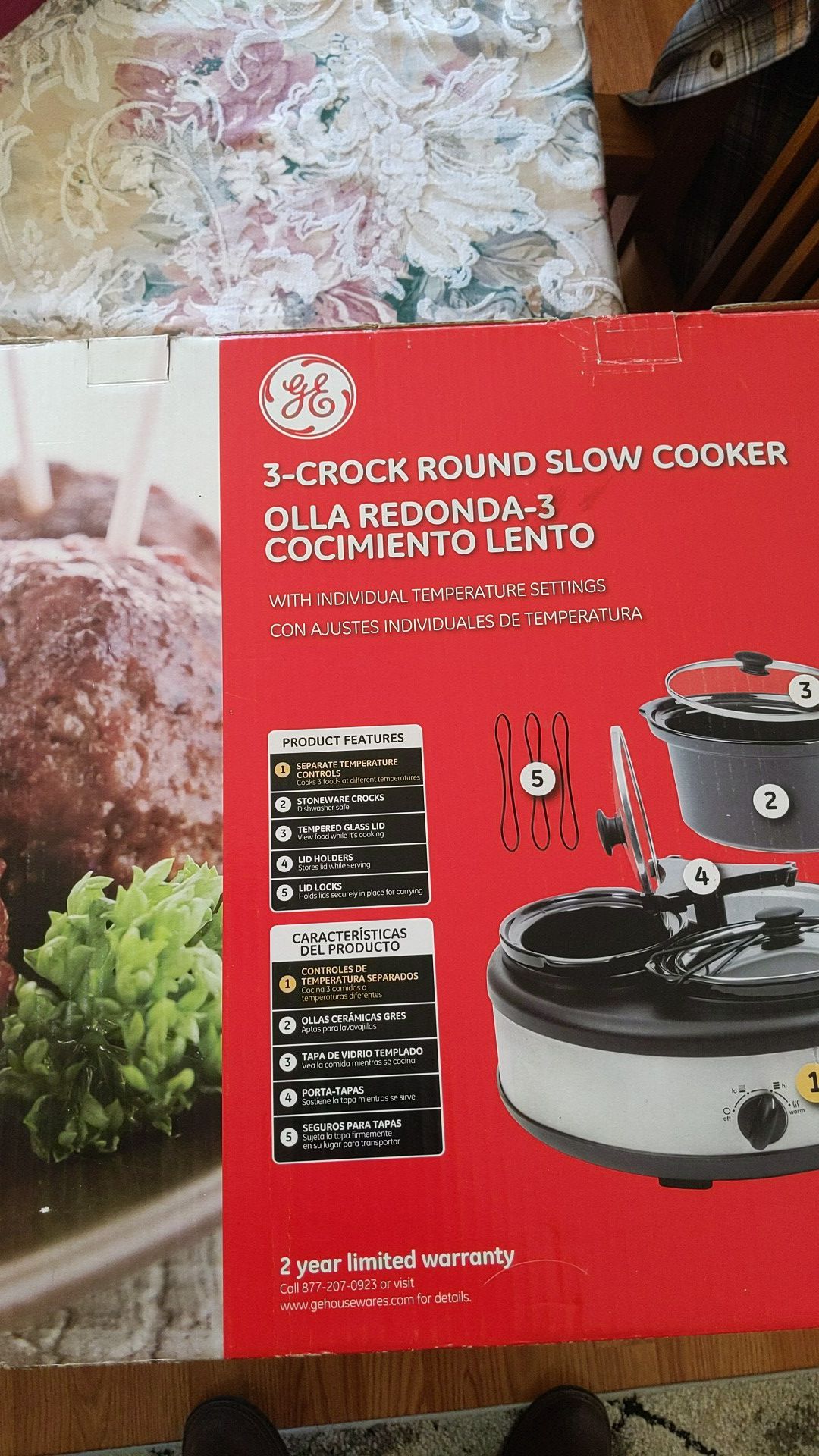 3 in one crock pot new never used
