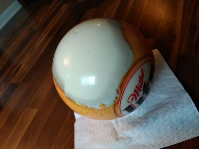 Miller Lite Beer Bowling Ball Brunswick Viz A Ball 12 Lbs for Sale