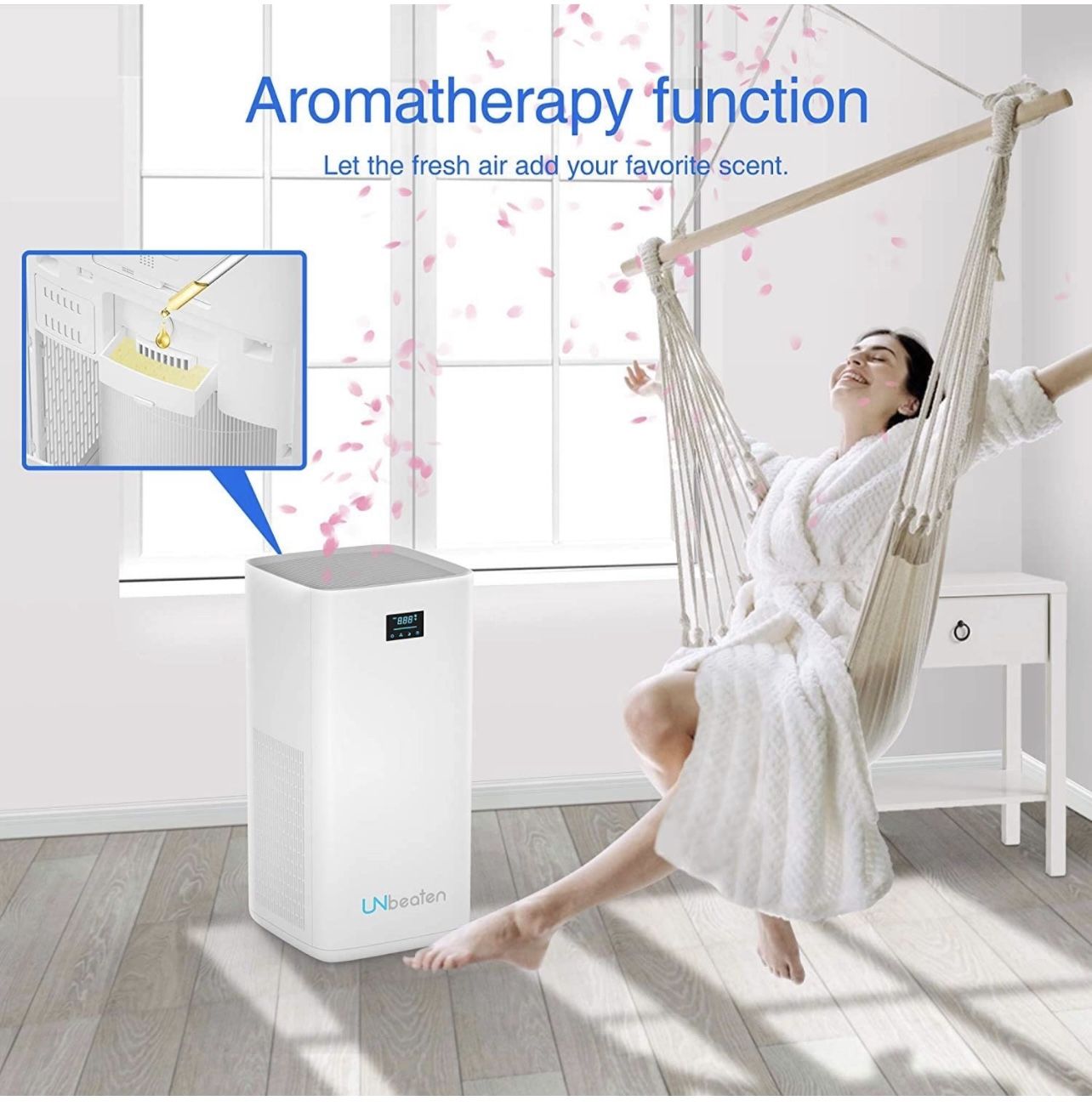 Smart WiFi air purifier 1800 sq ft NEW