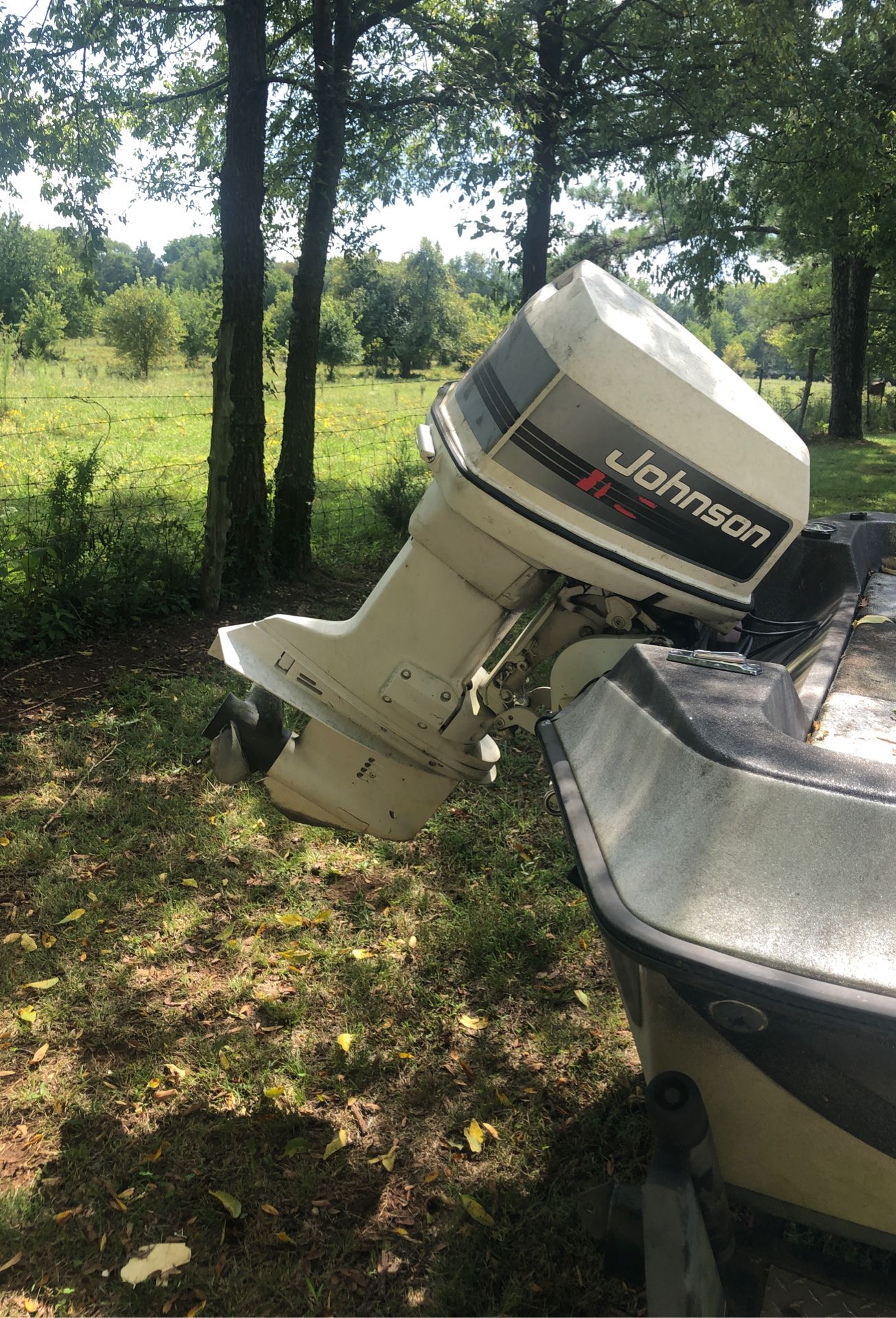 14 ft boat and trailer motor locked