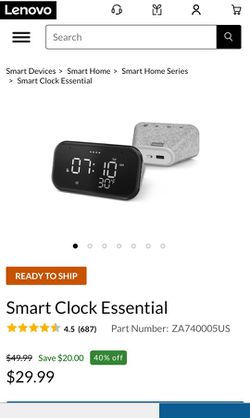 Lenovo Smart Clock  Thumbnail