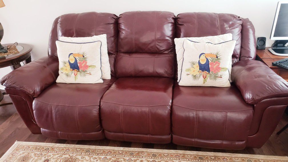 Recline Leather Sofa And Loveseat 