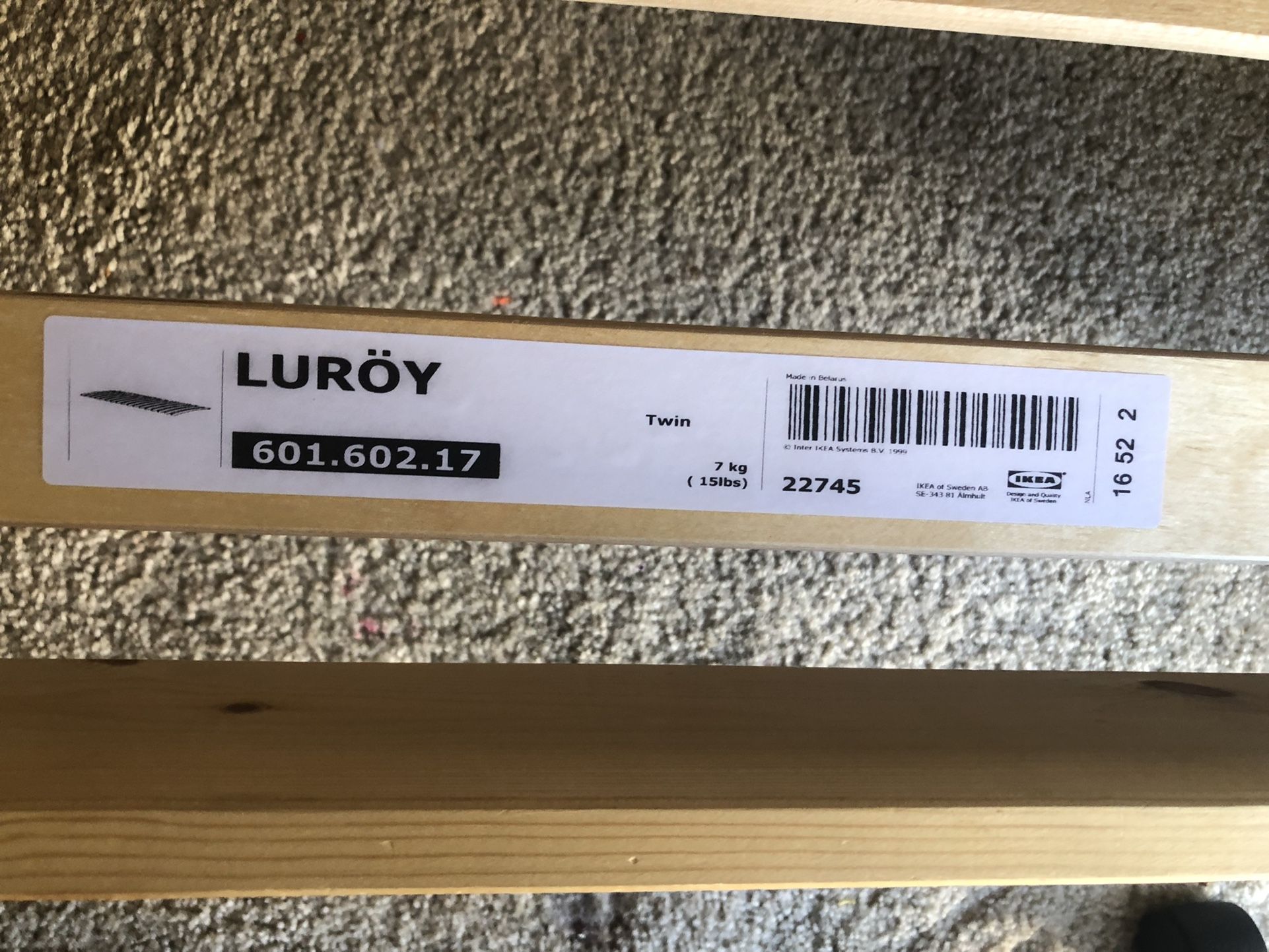Twin Size Bed With Mattress