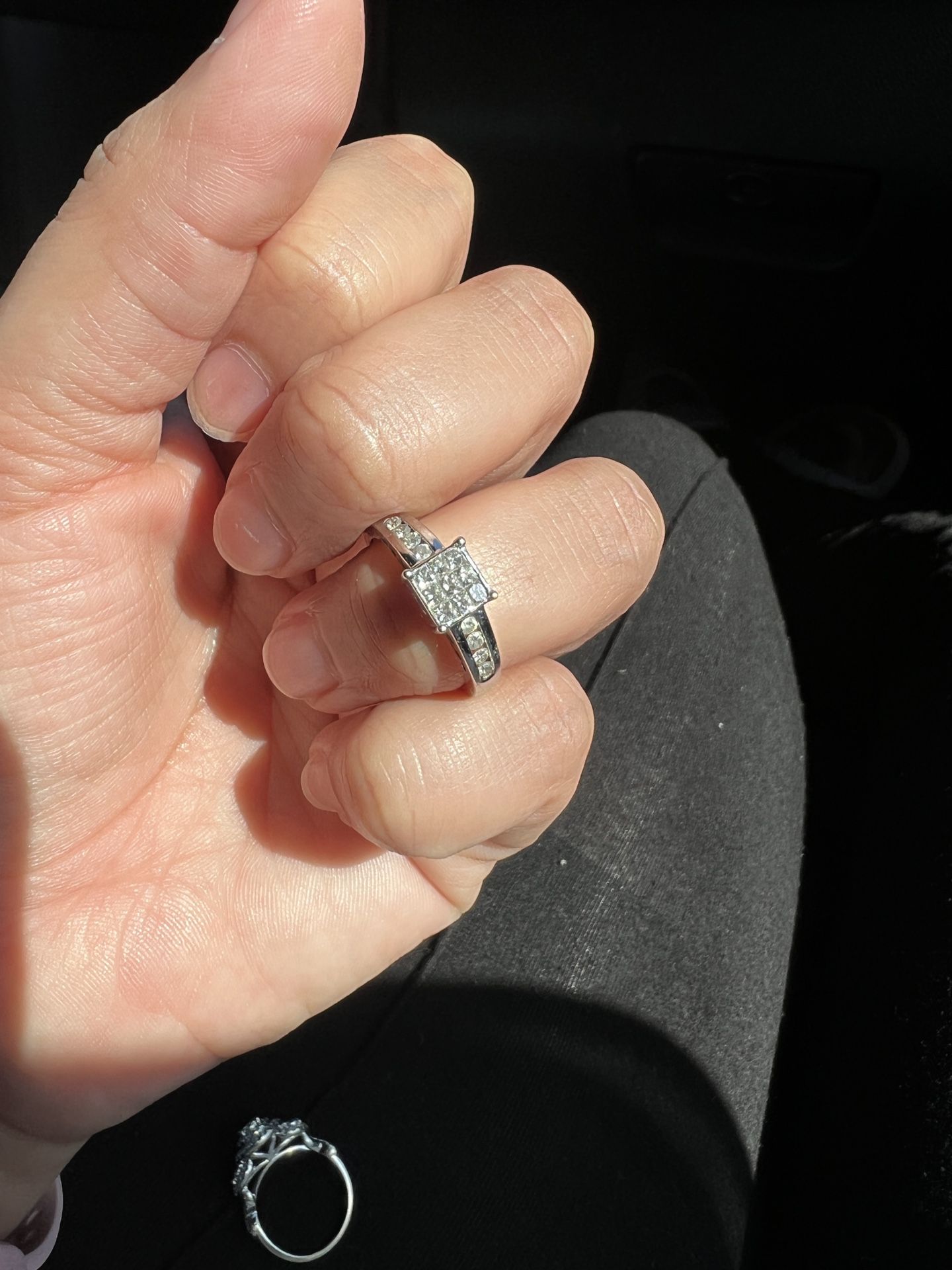 10k Diamond Engagement Ring 