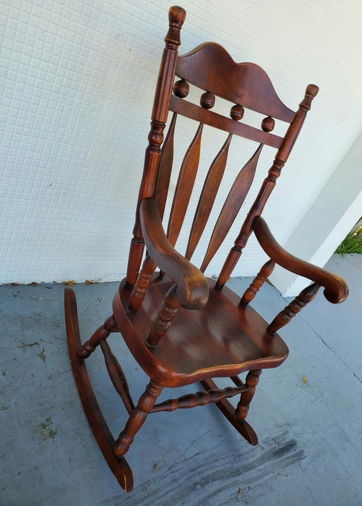 Large Wood Rocking Chair