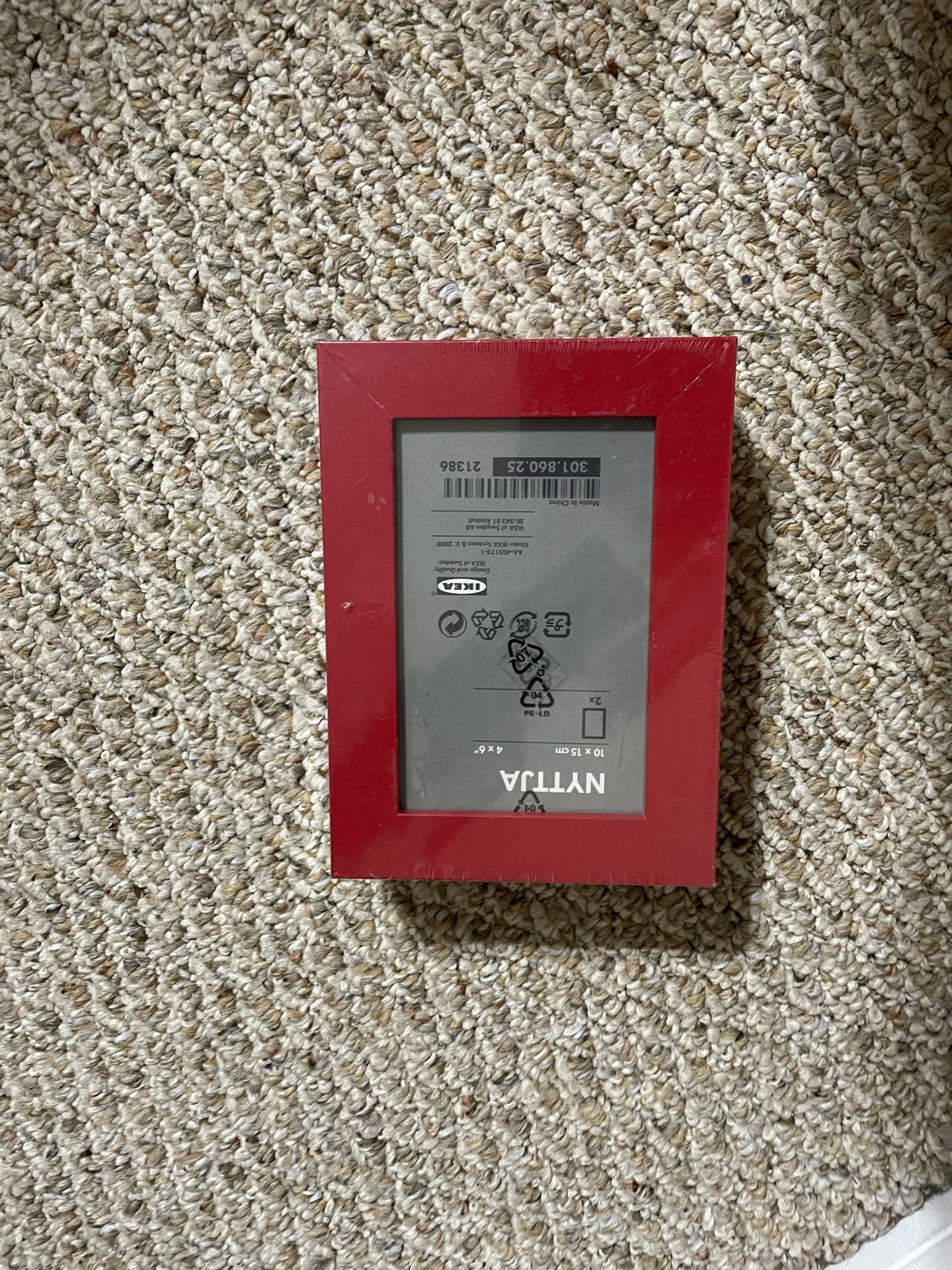 Red IKEA Picture Frames. Red Frames in various sizes. 8.5 x 11, 8 x 10, 5 x 7, 4 x 6 and 3 x 5.