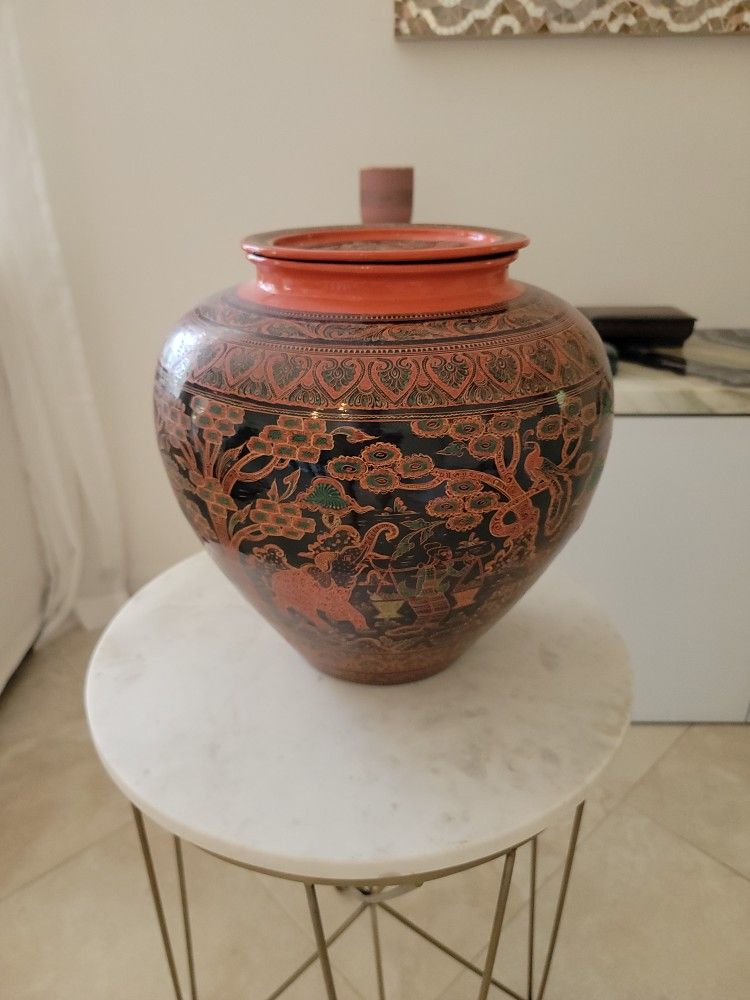 Etched Bermese Water Pot With 3 Bowls