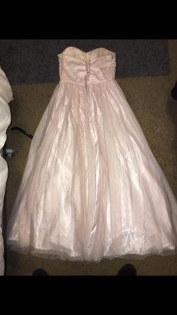 Blush pink prom dress size 7 Thumbnail