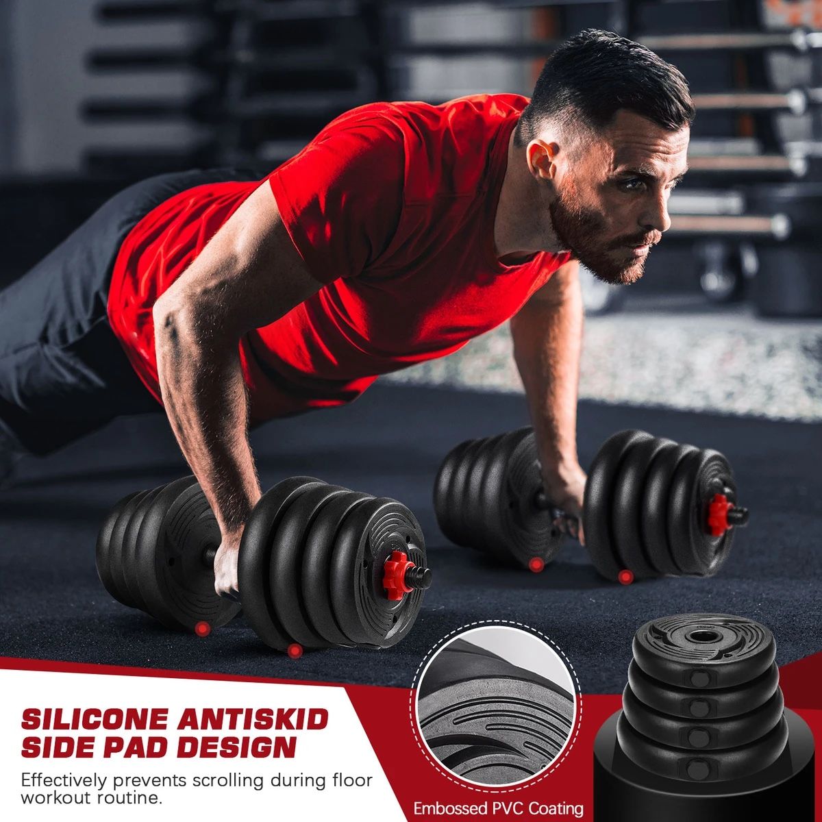 Adjustable dumbbell barbell set ON SALE❗️