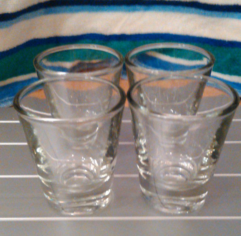 Set of 4 Anchor Hocking Shot Glass Set