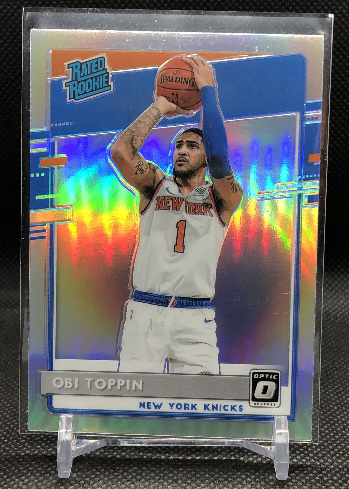 2020-21 Obi Toppin Optic Holo RC Rookie New York Knicks 