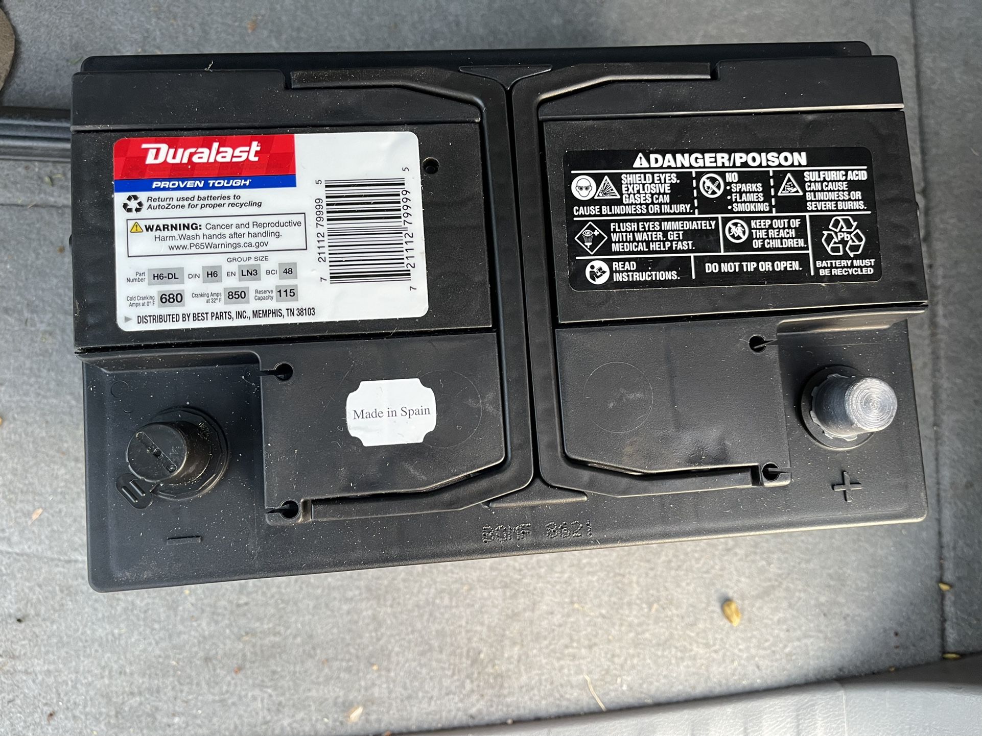 duralast Battery For Sale New From Auto Zone 2022