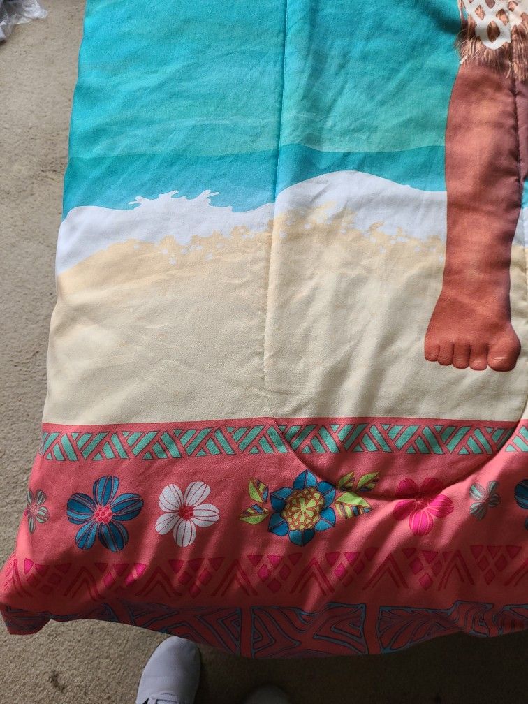 2 Sided MOANA Comforter & Pillow Case
