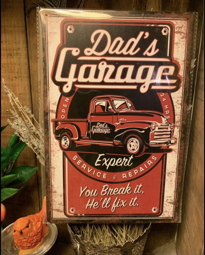 Dad’s Garage Metal Sign 