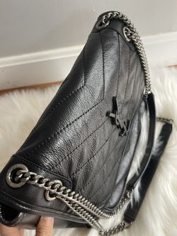 Black %100 High Quaility Leather Y  S  L Women Shoulder Bags  Thumbnail