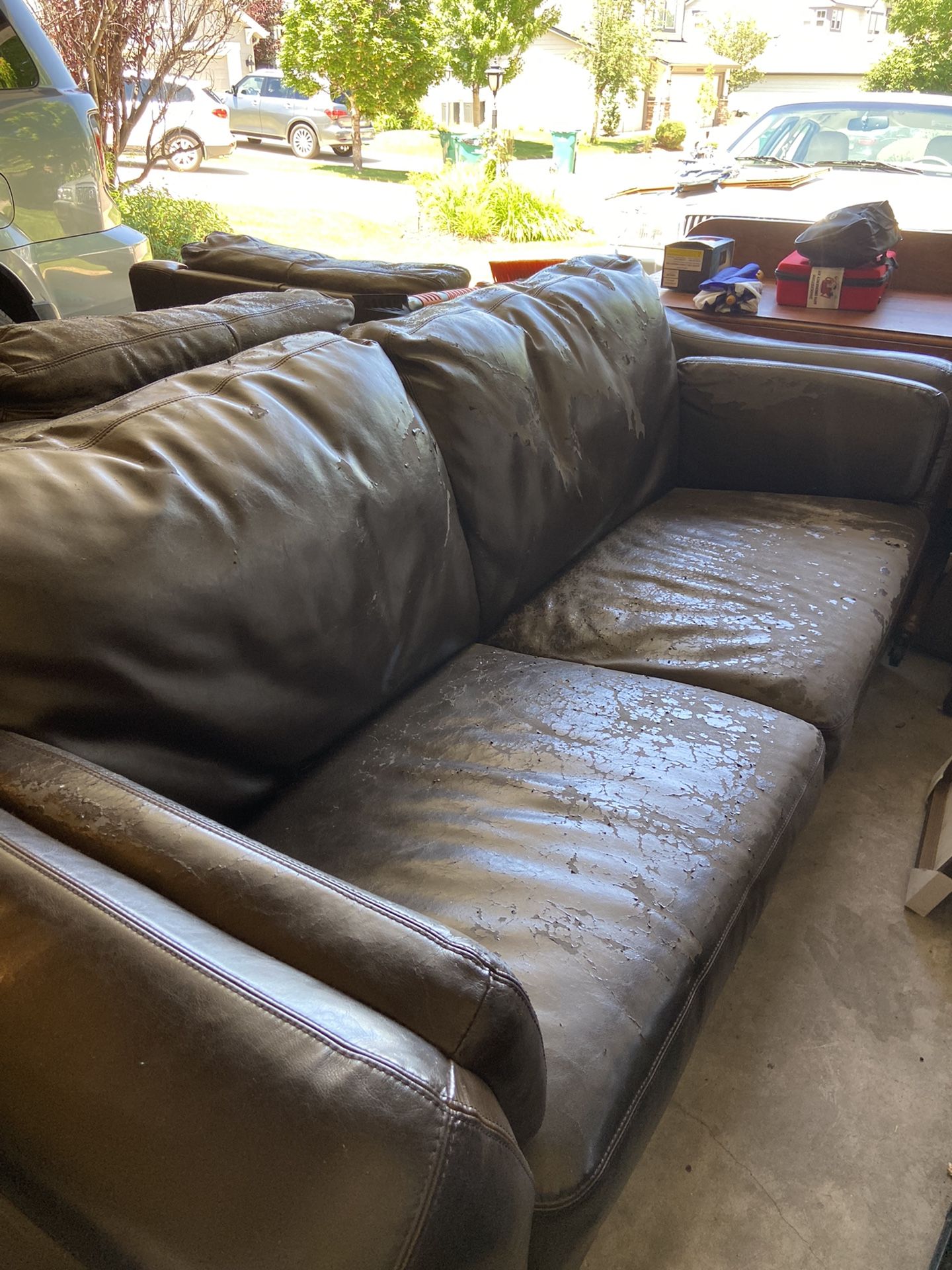 FREE Leather Couches- Set Of 4 (or individual)