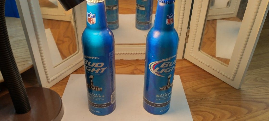 Seahawks Collectors Budweiser Bottles!