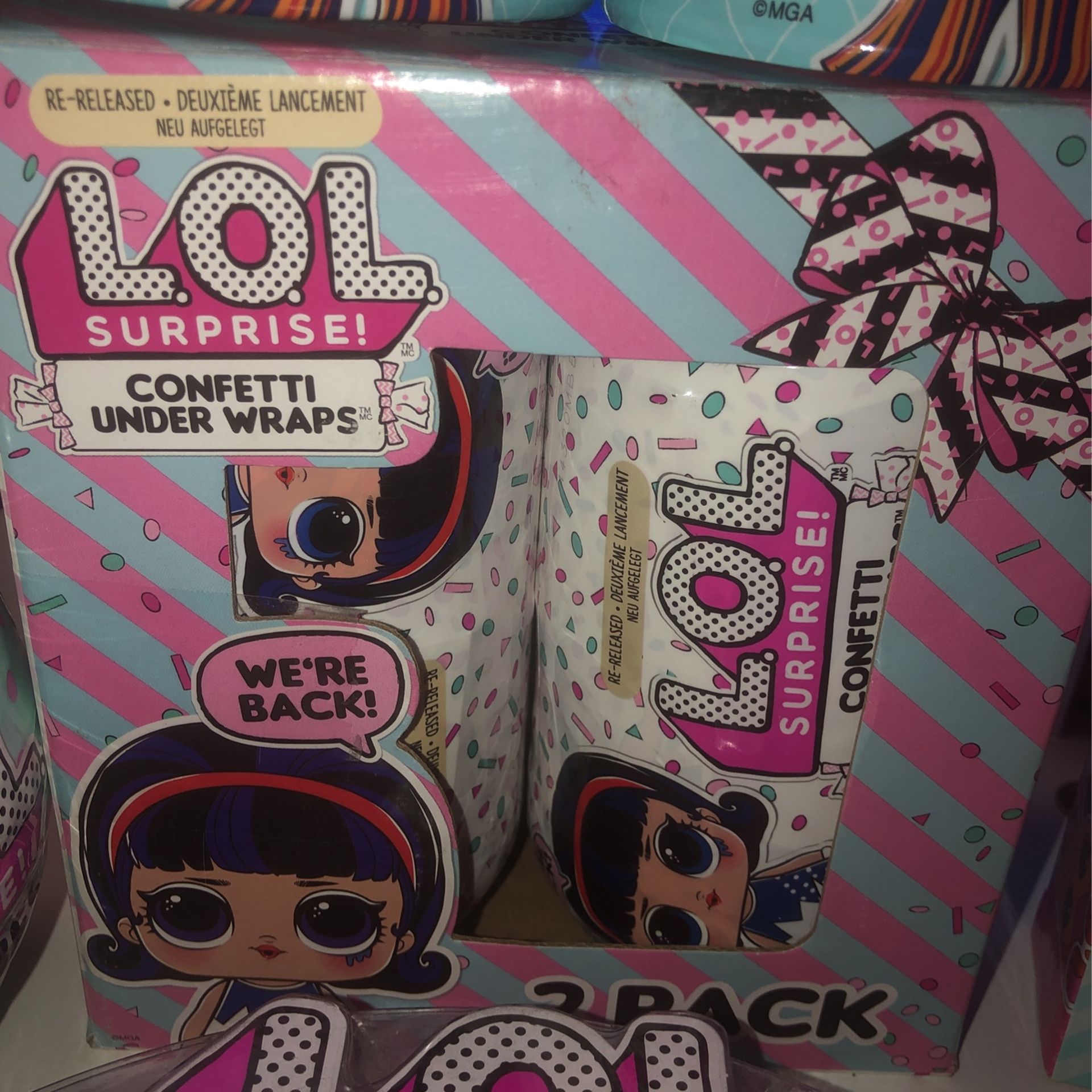 L.O.L. SURPRISE GIFTS!!! AVAILABLE FOR THIS CHRISTMAS HOLIDAYS . L.O.L HAIRGOALS $17, CONFETTI NAIL ART $12 . L.O.L. CONFETTI UNDER WRAPS $25