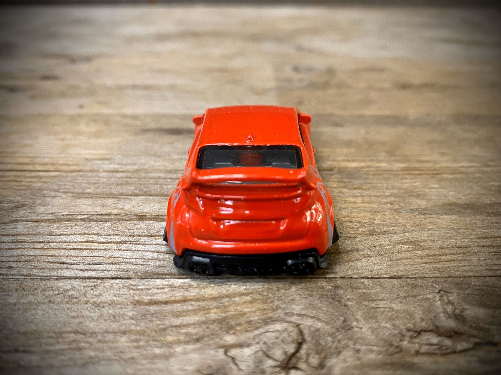 CUSTOM 1:64 Honda Civic - Hot Wheels (Lowered + camber with upgraded premium 4-spoke wheels)