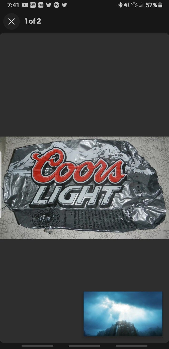 Coors Light Inflatable Beer Can 24" Tall
