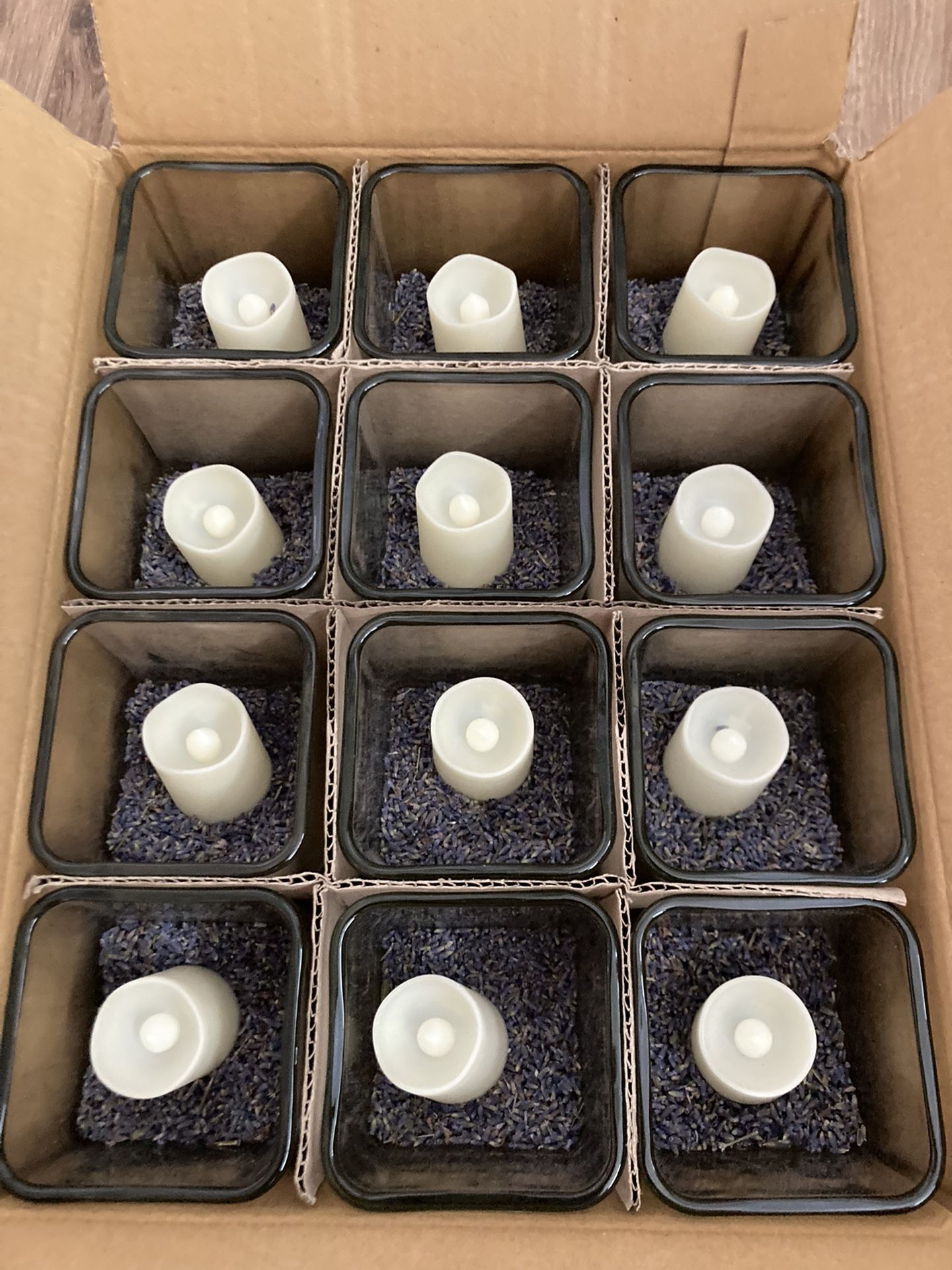 Candles - White Battery Operated Tea Light - Lavender