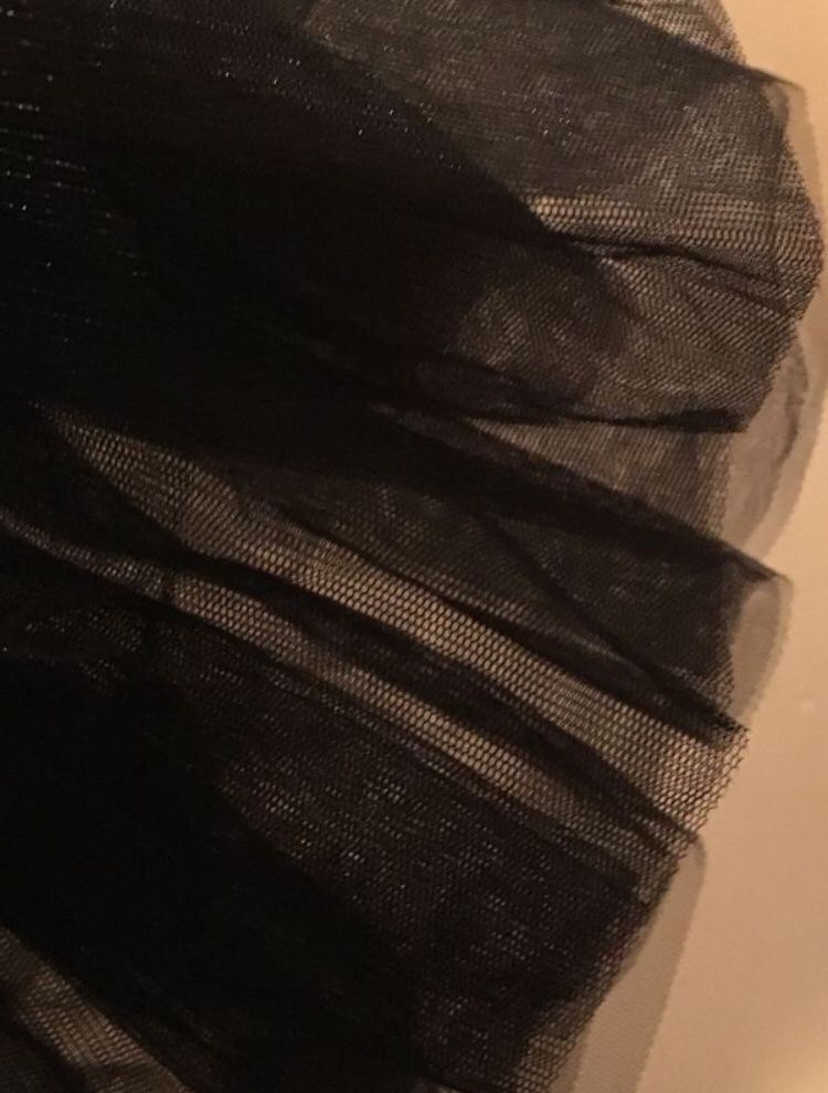 Black TULLE PETTICOAT 5-Layer Petticoat small Halloween Costume