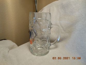 Samuel Adams Beer Octoberfest Mug Dimpled Glass Stein 0.5L  Thumbnail