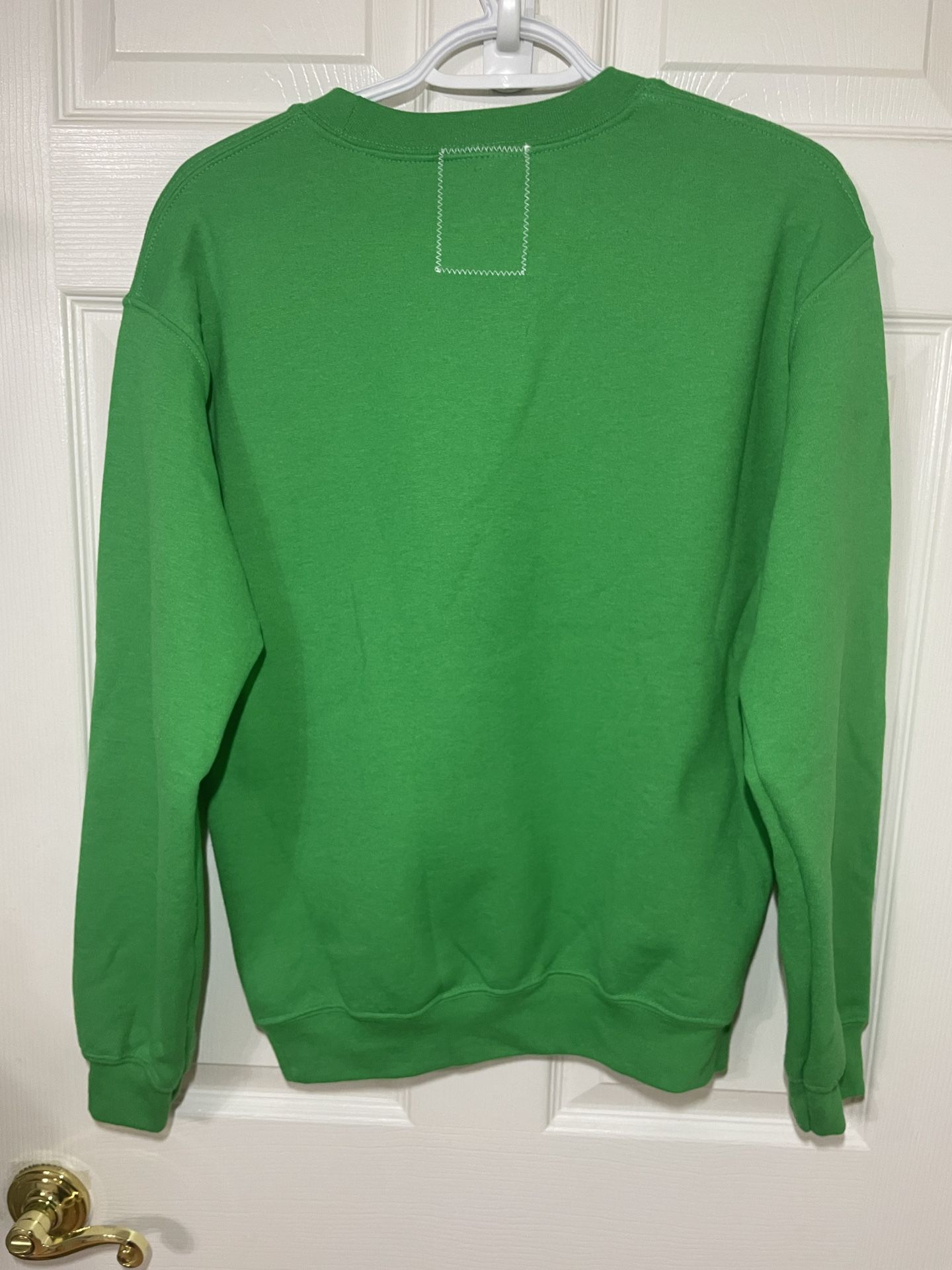 Riot Society Crewneck “Reindeer Games Ugly Xmas Sweater’ Crewneck Sweatshirt (Size: Small)  Green