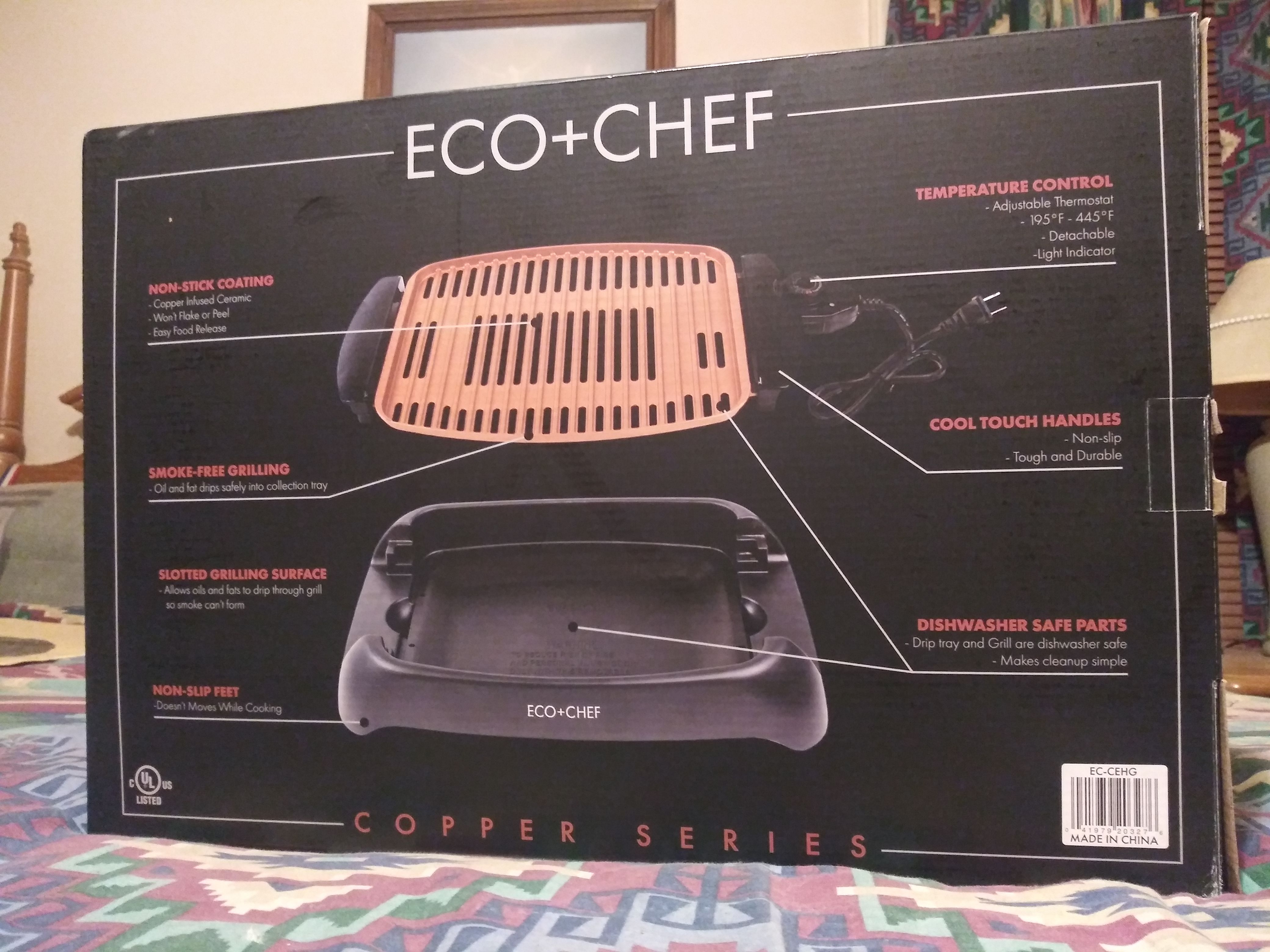 6 piece Eco Chef copper cookware set
