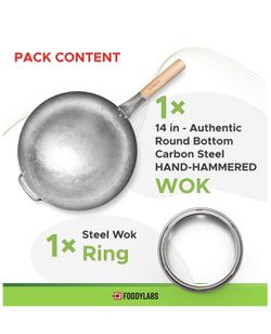 Wok Pan for home and professional cooking Thumbnail