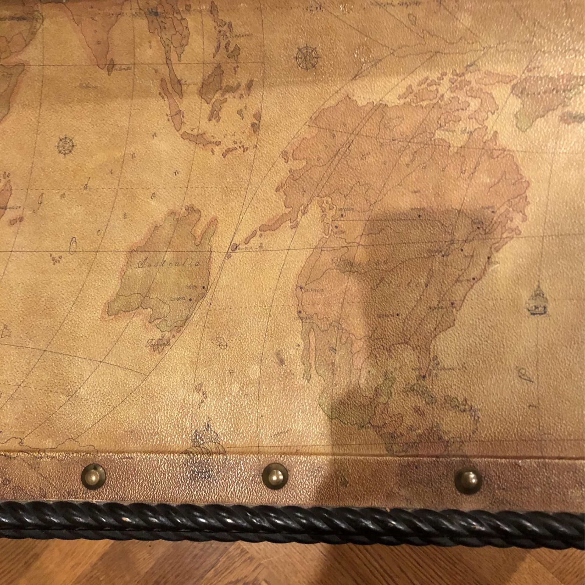 Chest with Map Print