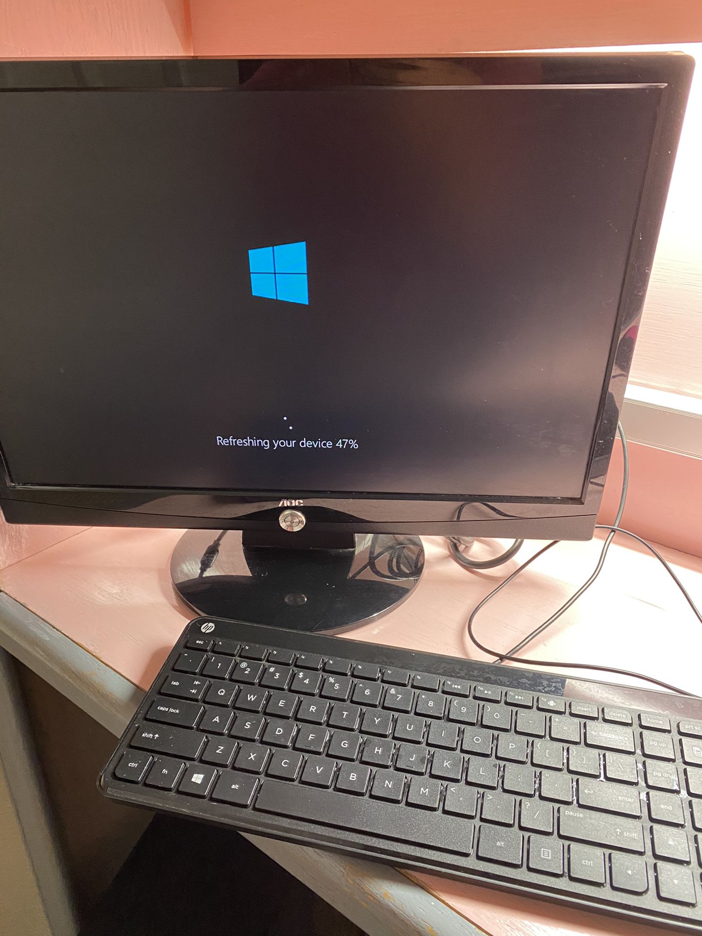 500gb Hp Pc Package - Pc Monitor And Keyboard