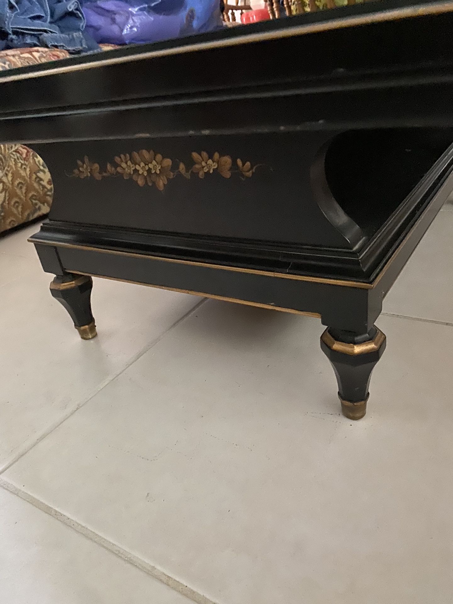 Oriental Coffee Table hand painted with a Glass protective top, in Excellent Condition asking $500. Obo Today…