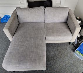 Ikea Karlstad Loveseat Chaise Sofa Combo 60% Off New Thumbnail