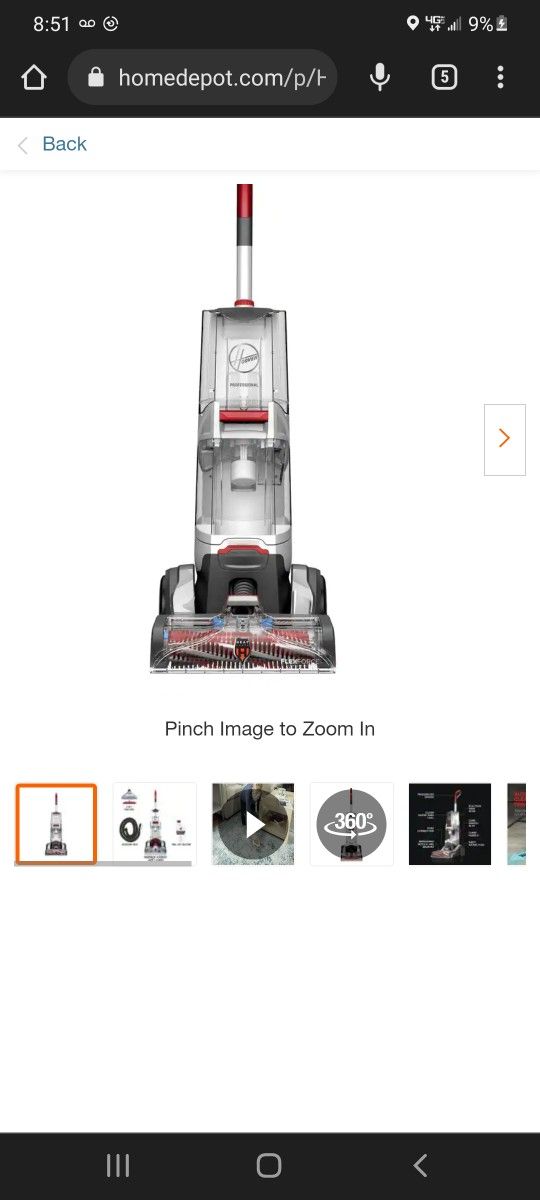 Hoover Smartwash Shampooer