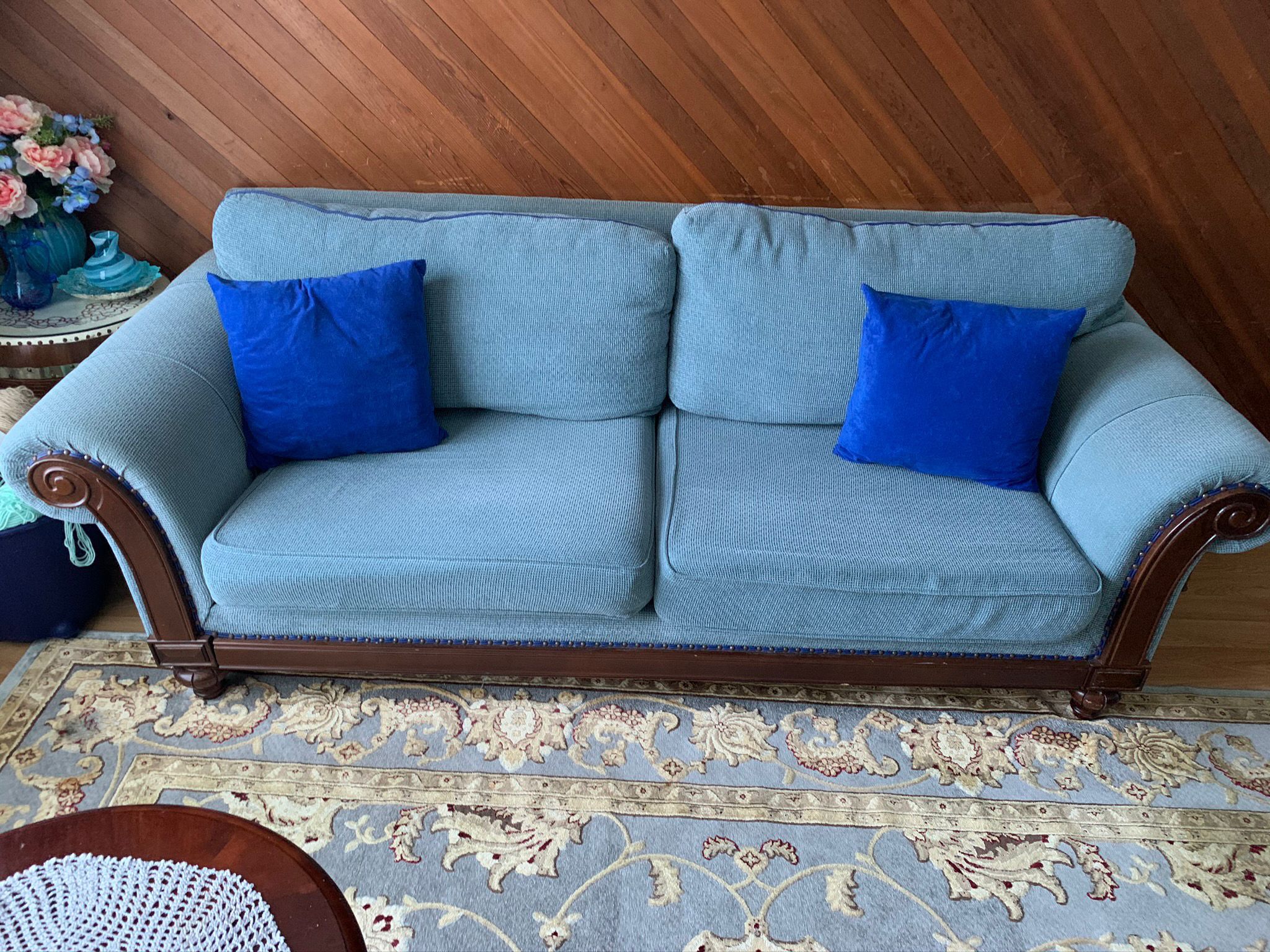 Fabric Sofa, Loveseat And Armchair 