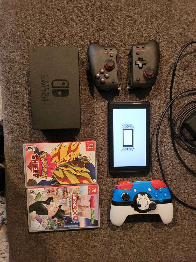 Nintendo Switch With 2 Games
