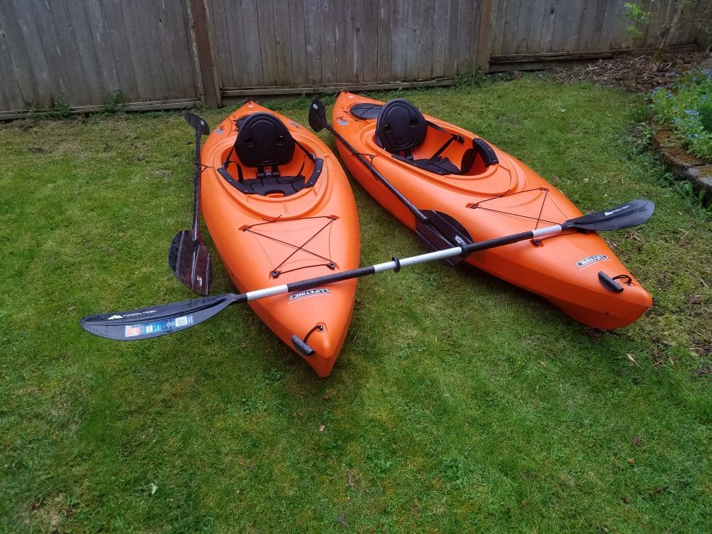 (2) Lifetime Lancer 100 kayaks for Sale in Kingston, WA OfferUp