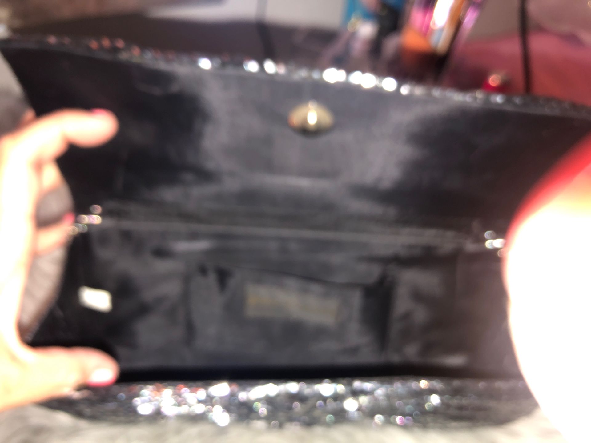 Gray & Black night women’s clutch