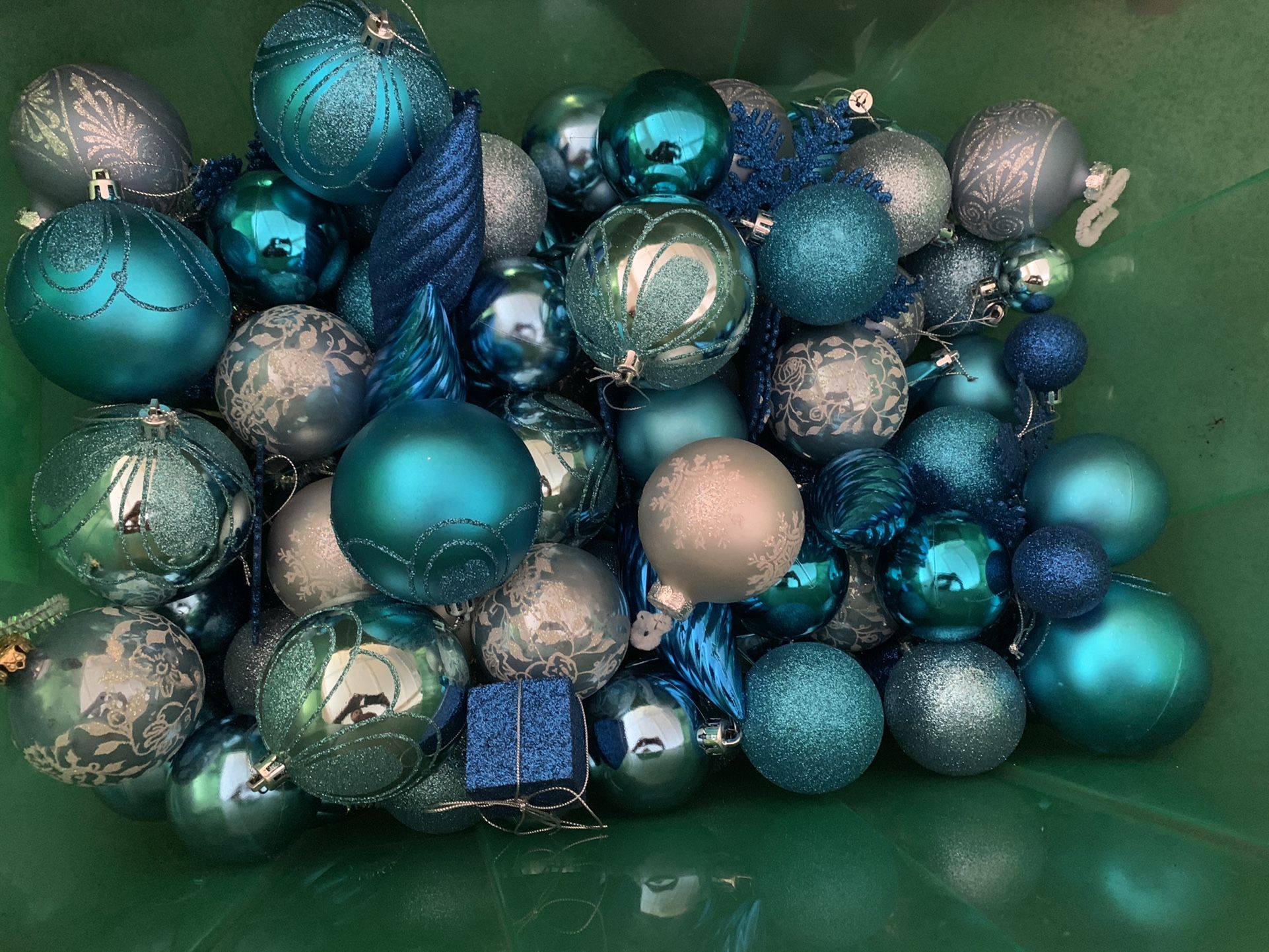 Blue Ornament Set